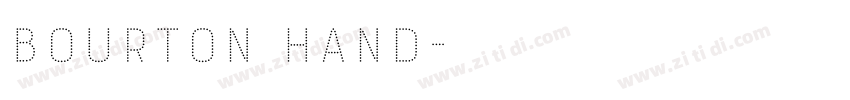 Bourton Hand字体转换